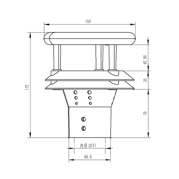 超聲波防爆風速風向儀 超聲波防爆風速風向儀